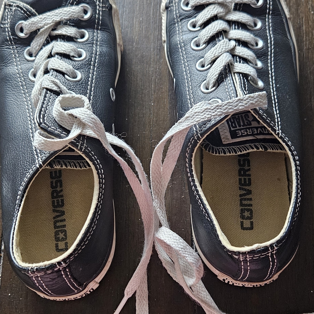 Converse Black Sneakers with White Laces